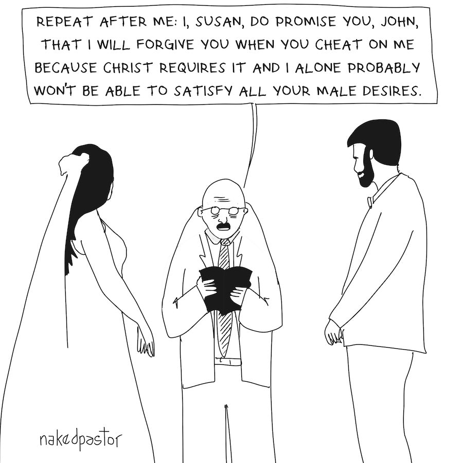Repeat After Me Digital Cartoon-Digital Cartoons-nakedpastor