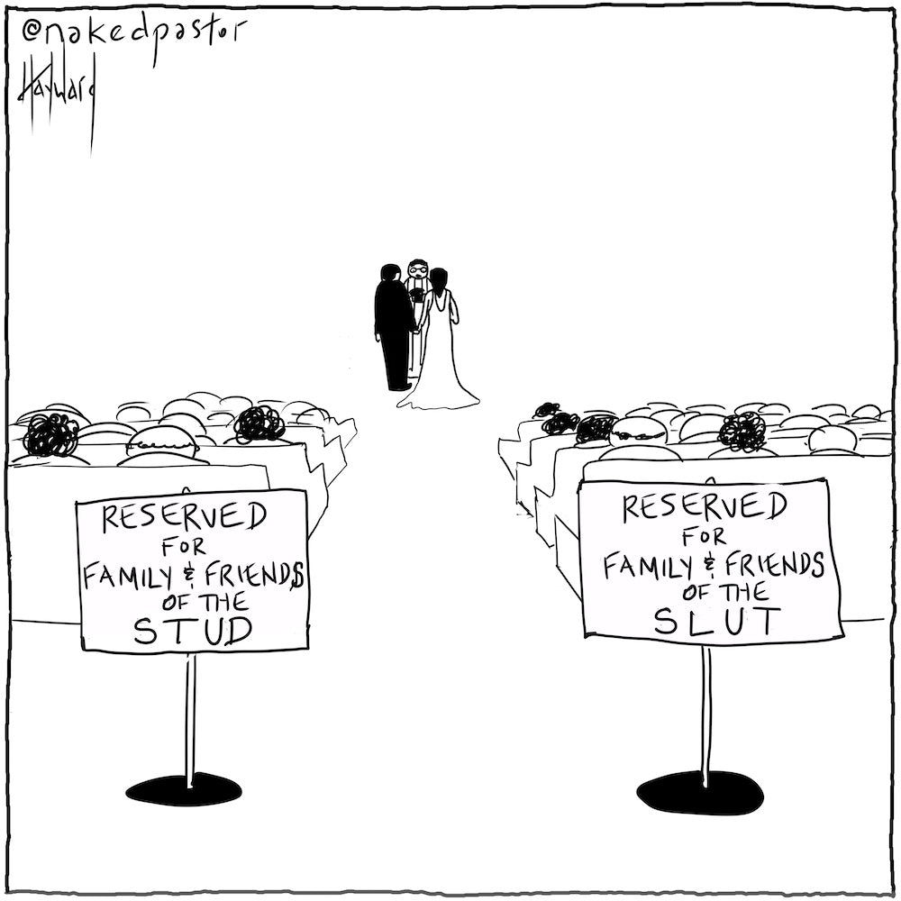 Reserved for Family and Friends Digital Cartoon - by nakedpastor