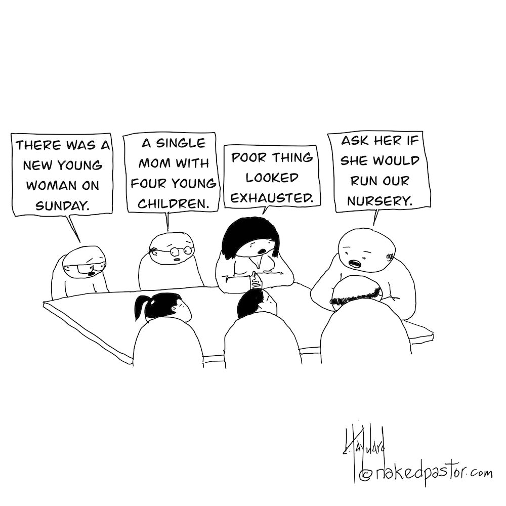 Running the Nursery Digital Cartoon - by nakedpastor