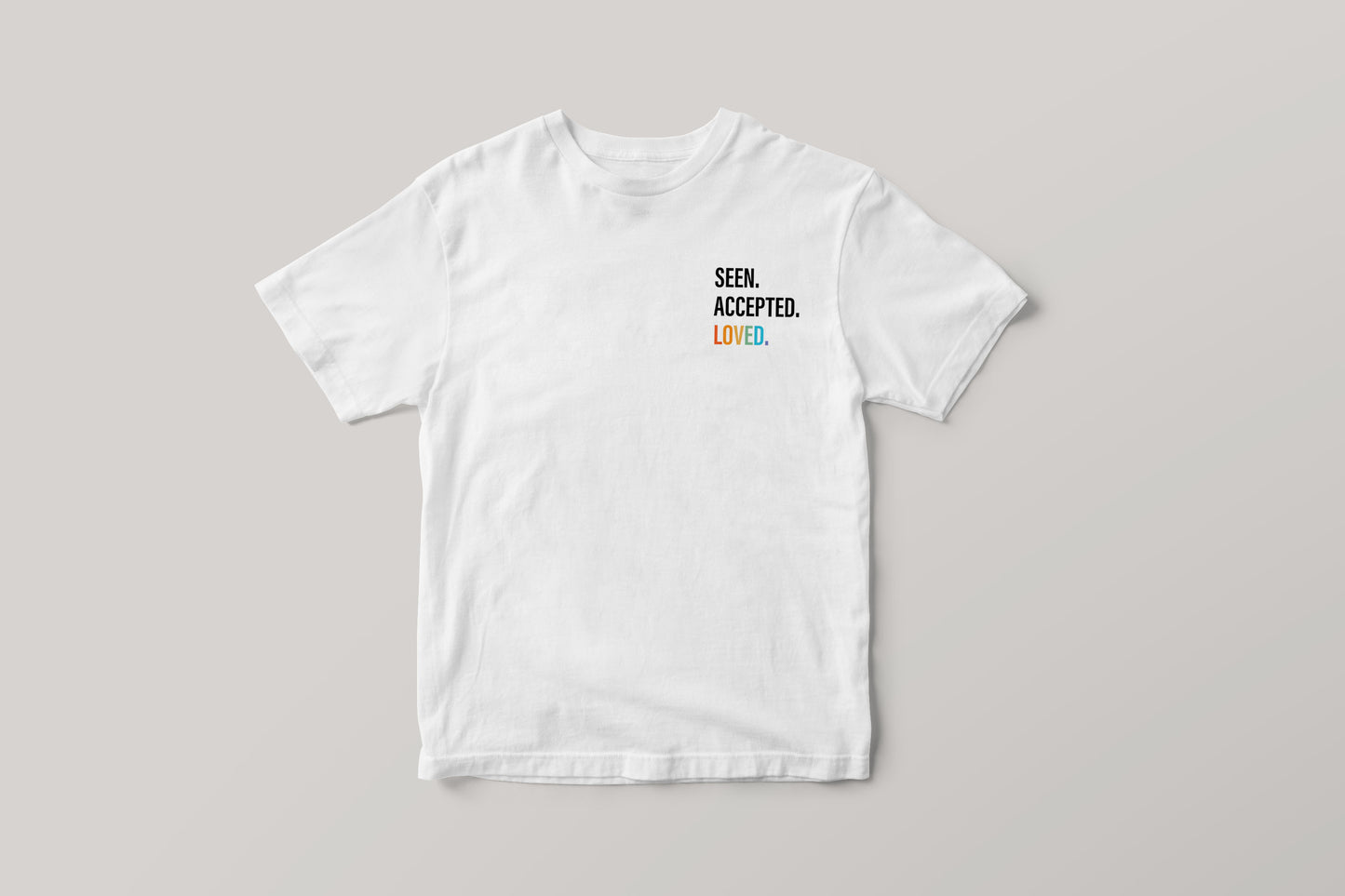 Seen. Accepted. Loved T-Shirt - by nakedpastor