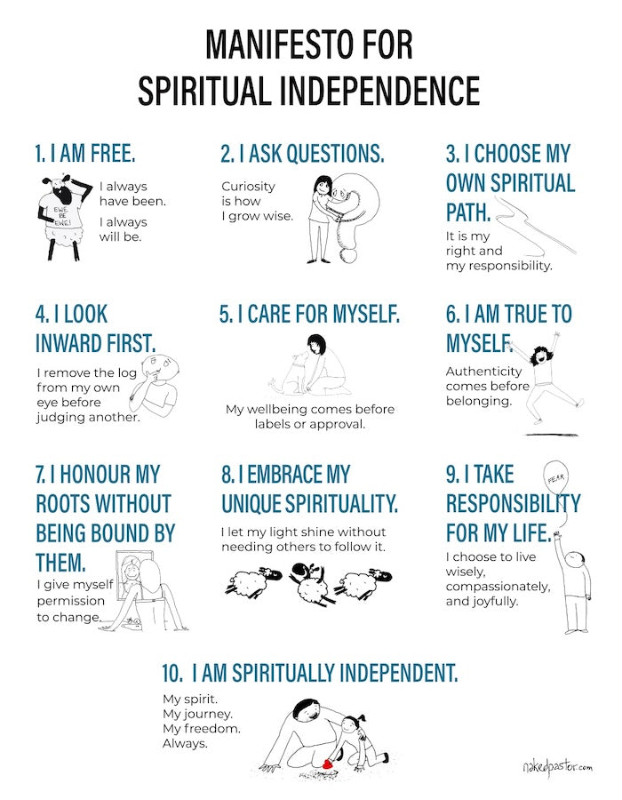 Manifesto For Spiritual Independence Digital Cartoon