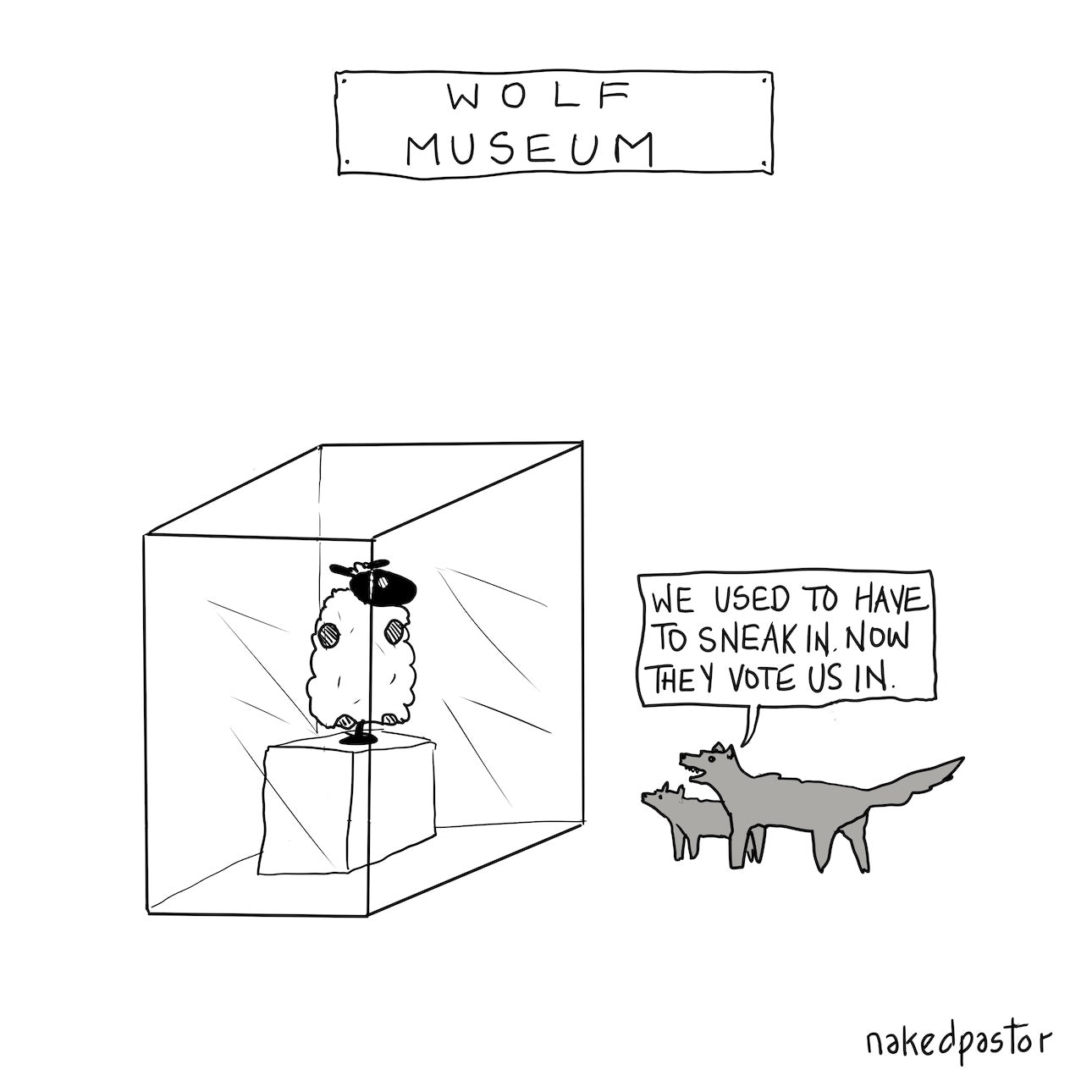Sneak In Vote In Digital Cartoon-Digital Cartoons-nakedpastor