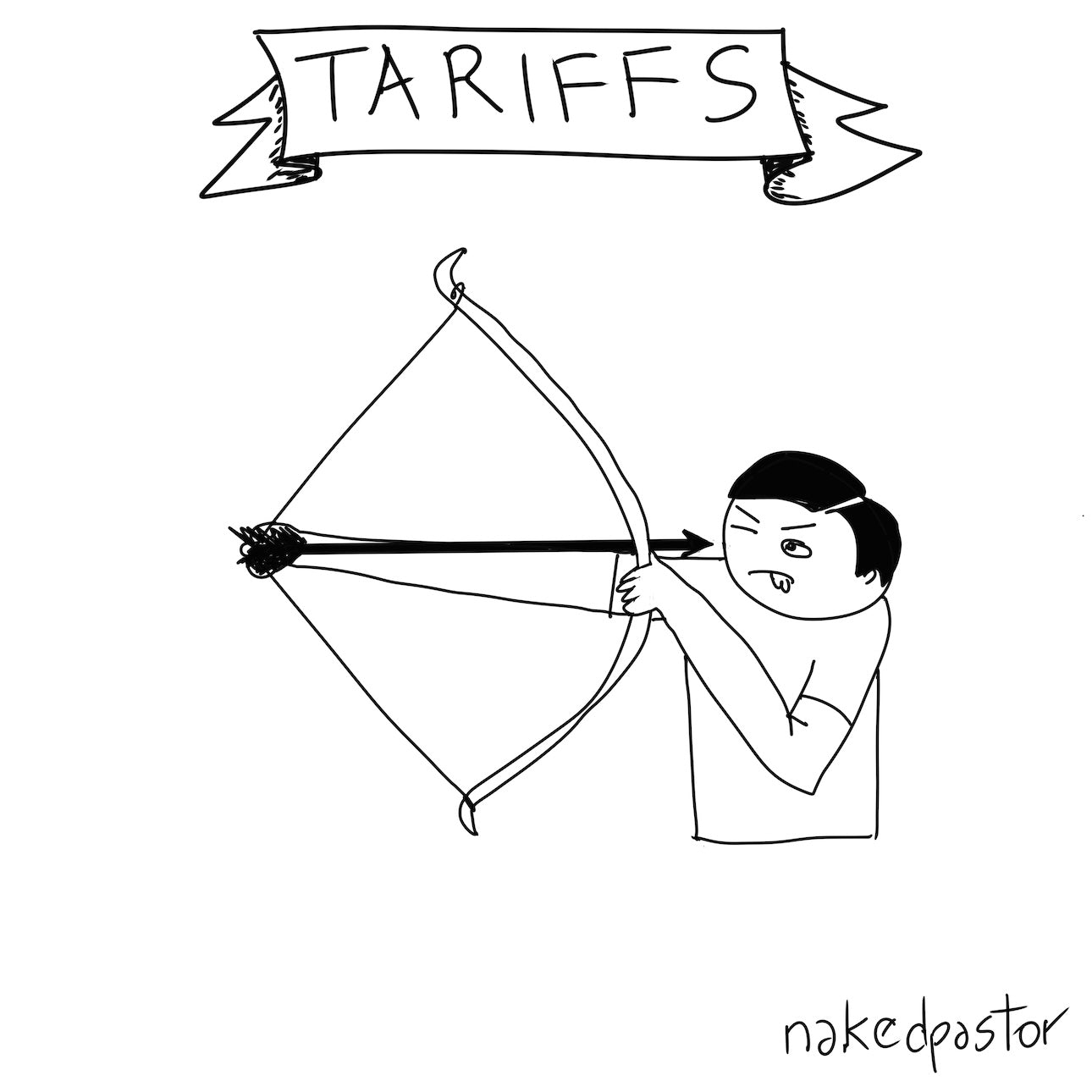 Tariffs Digital Cartoon-Digital Cartoons-nakedpastor