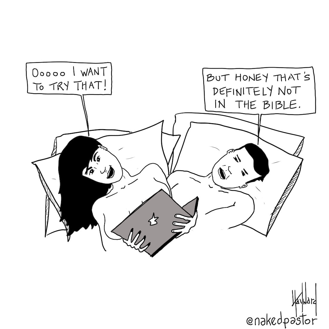 That's Definitely Not in the Bible Digital Cartoon