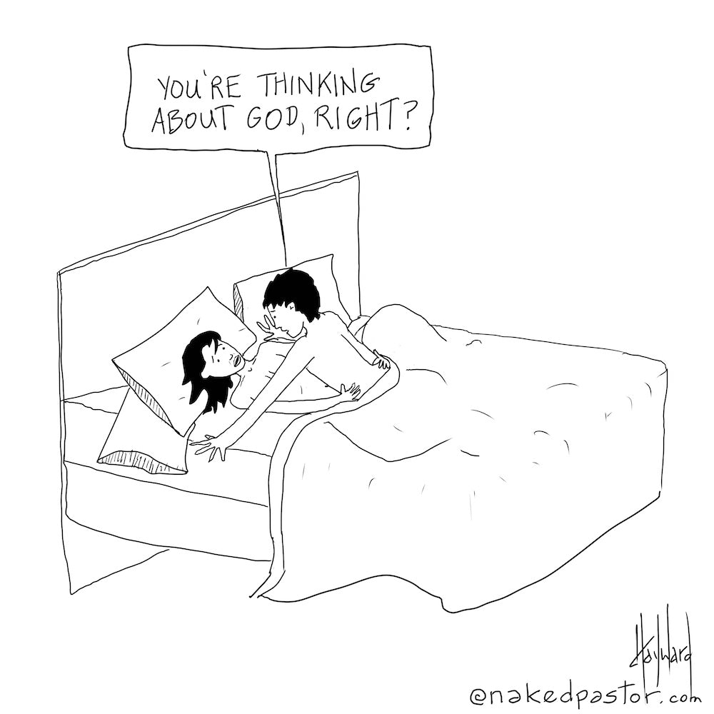Thinking About God Digital Cartoon - by nakedpastor