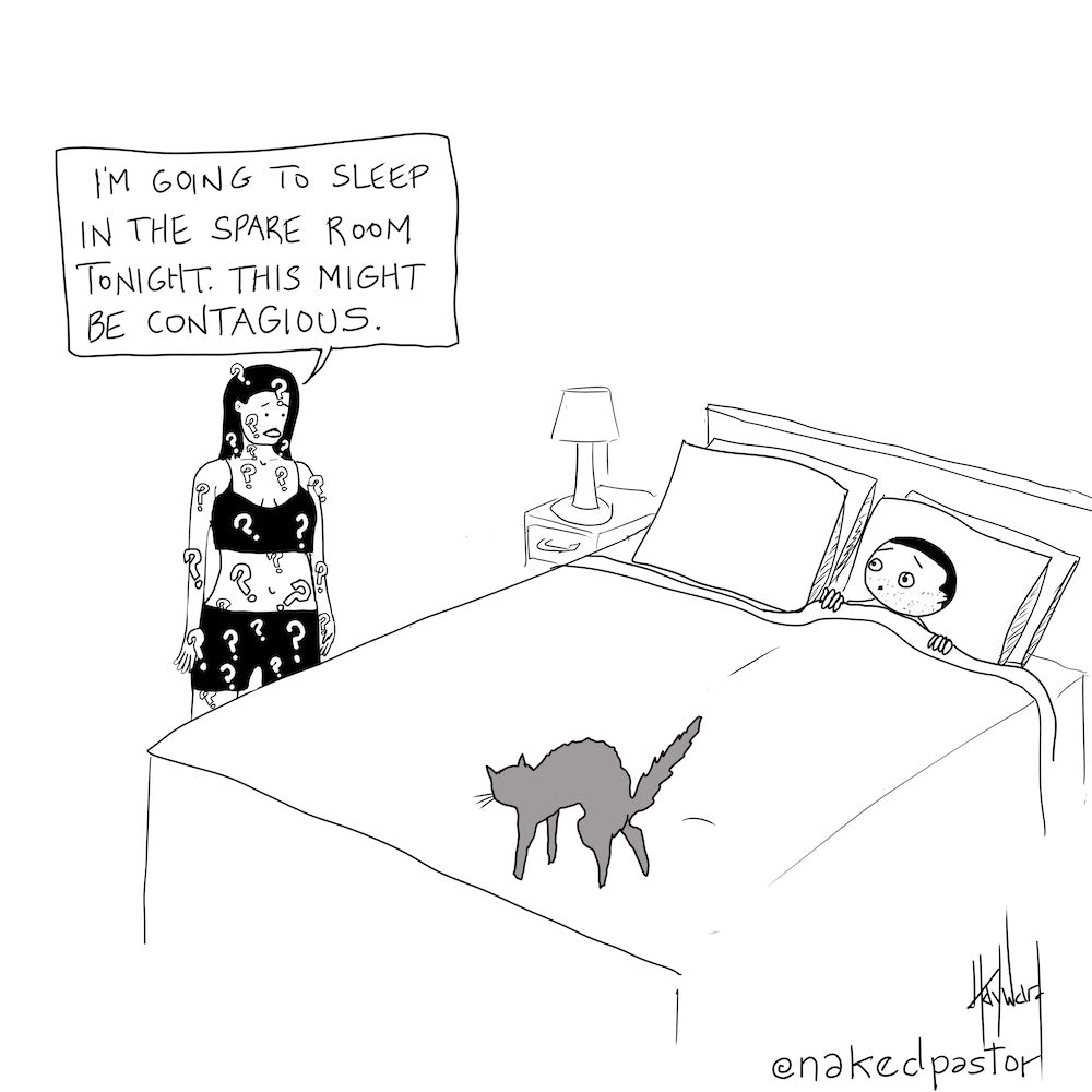 This Might Be Contagious Digital Cartoon - by nakedpastor