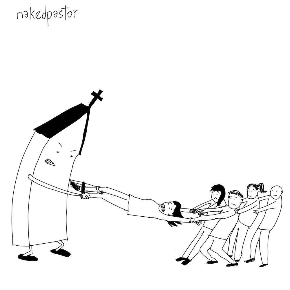 Tug of War Digital Cartoon-Digital Cartoons-nakedpastor