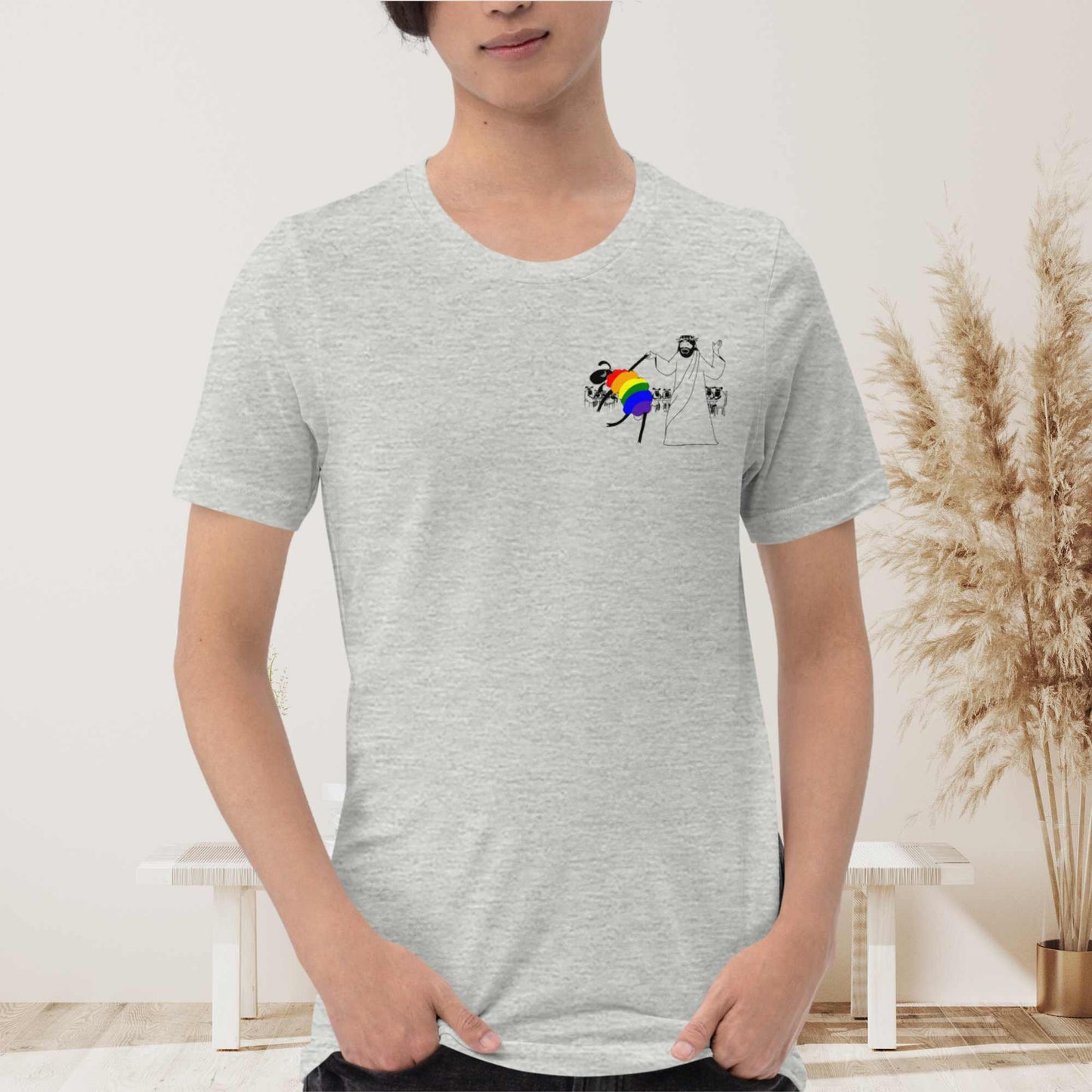 Jesus Dances with the LGBTQ Sheep T-Shirt - by nakedpastor
