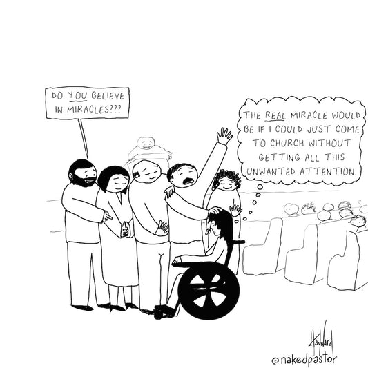 Unwanted Attention Digital Cartoon - by nakedpastor