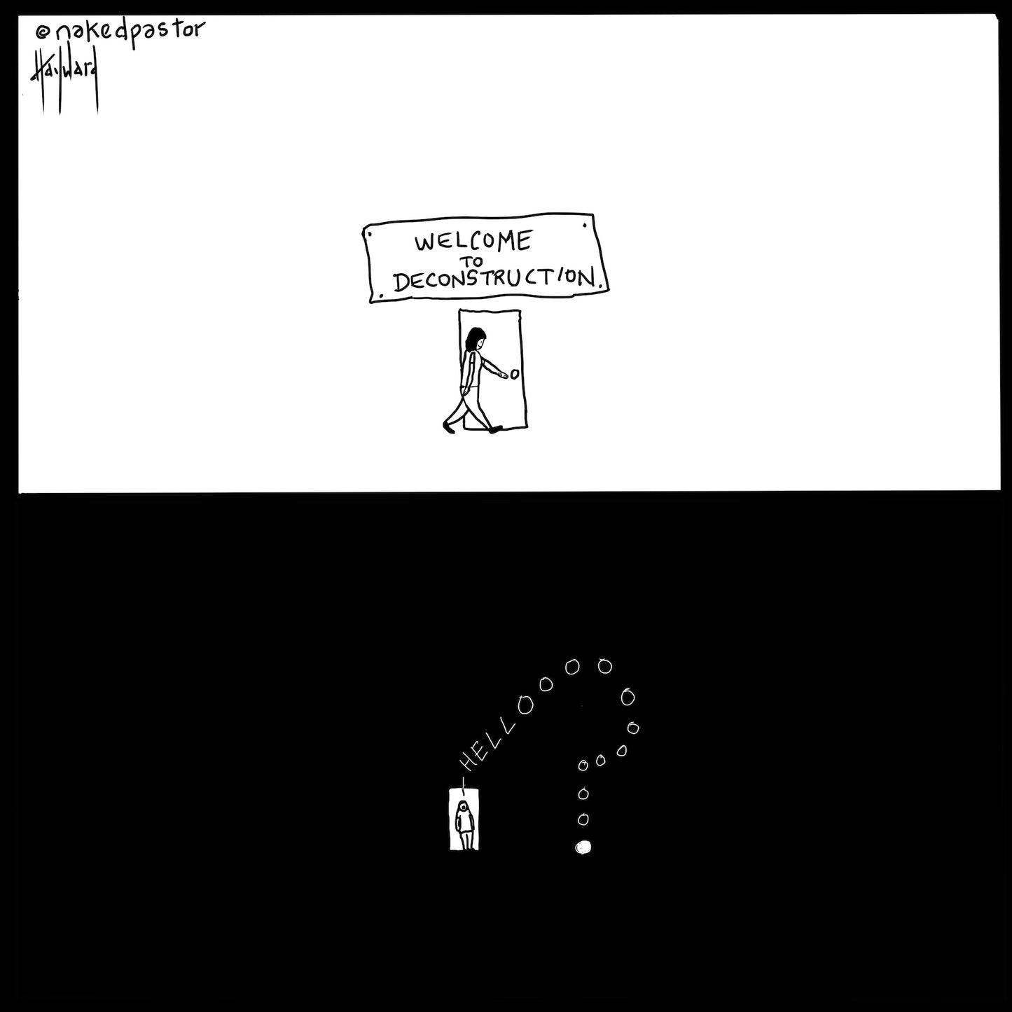 Welcome to Deconstruction Digital Cartoon - by nakedpastor