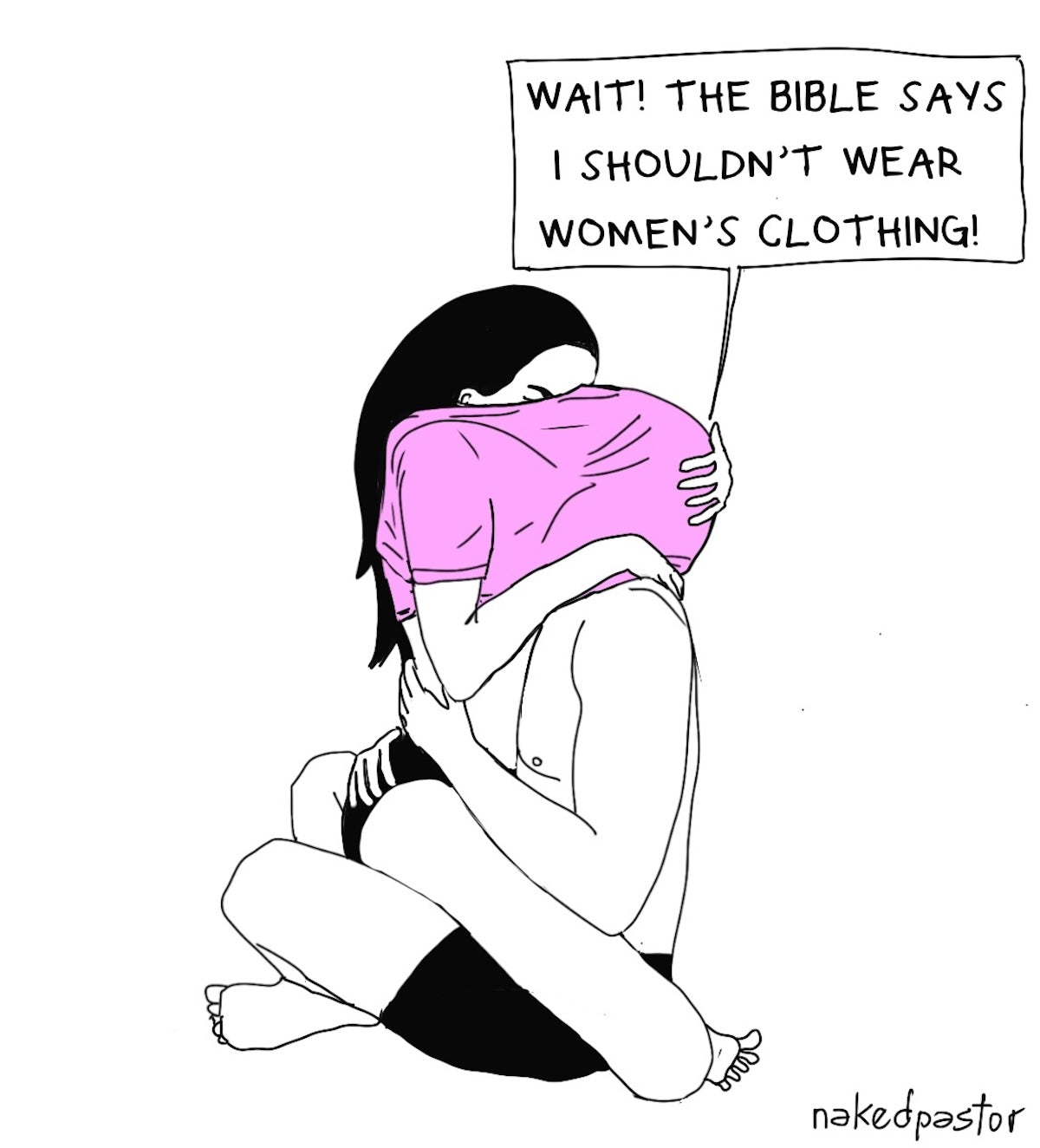 Women's Clothing Digital Cartoon-Digital Cartoons-nakedpastor