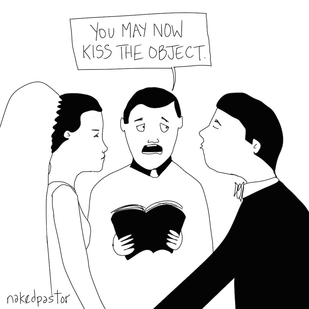 You May Now Kiss Digital Cartoon-Digital Cartoons-nakedpastor