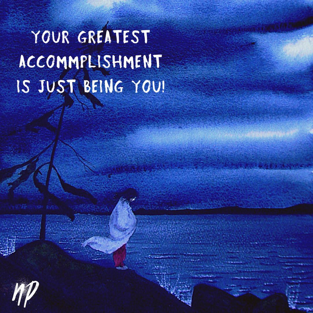 Your Greatest Accomplishment Digital Cartoon