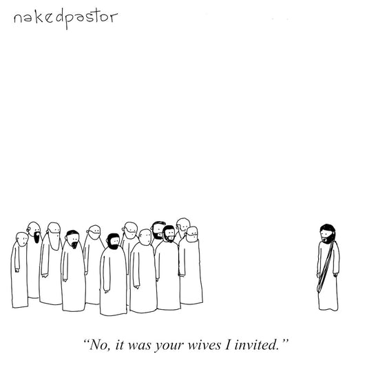 Your Wives I Invited Digital Cartoon
