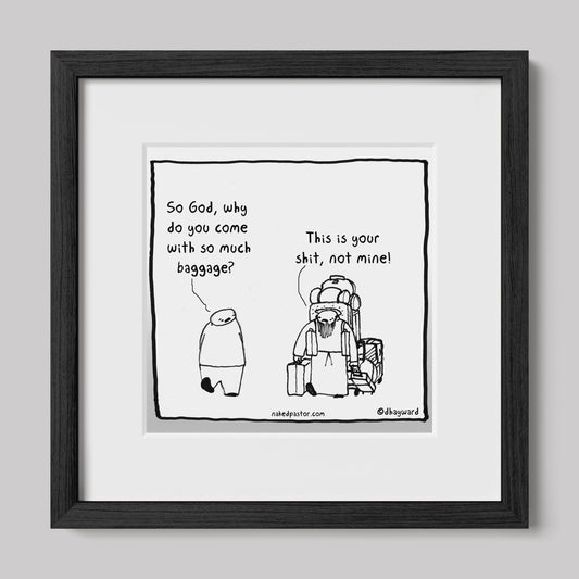 Baggage Cartoon Print-Cartoons-nakedpastor