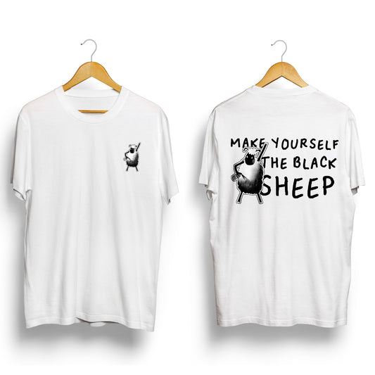 Make Yourself the Black Sheep Front and Back Shirt-Shirts-nakedpastor