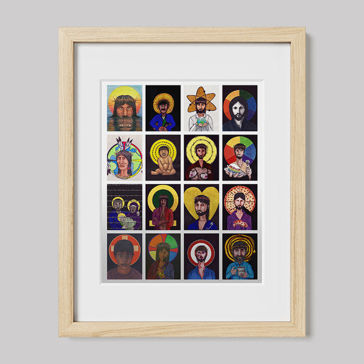 Christ Collage Print-Drawings-nakedpastor