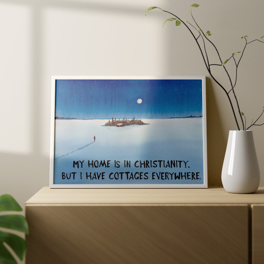 Cottages Everywhere Print - by nakedpastor