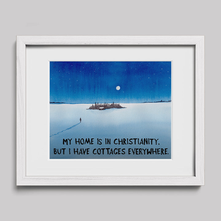 Cottages Everywhere Print-Paintings-nakedpastor