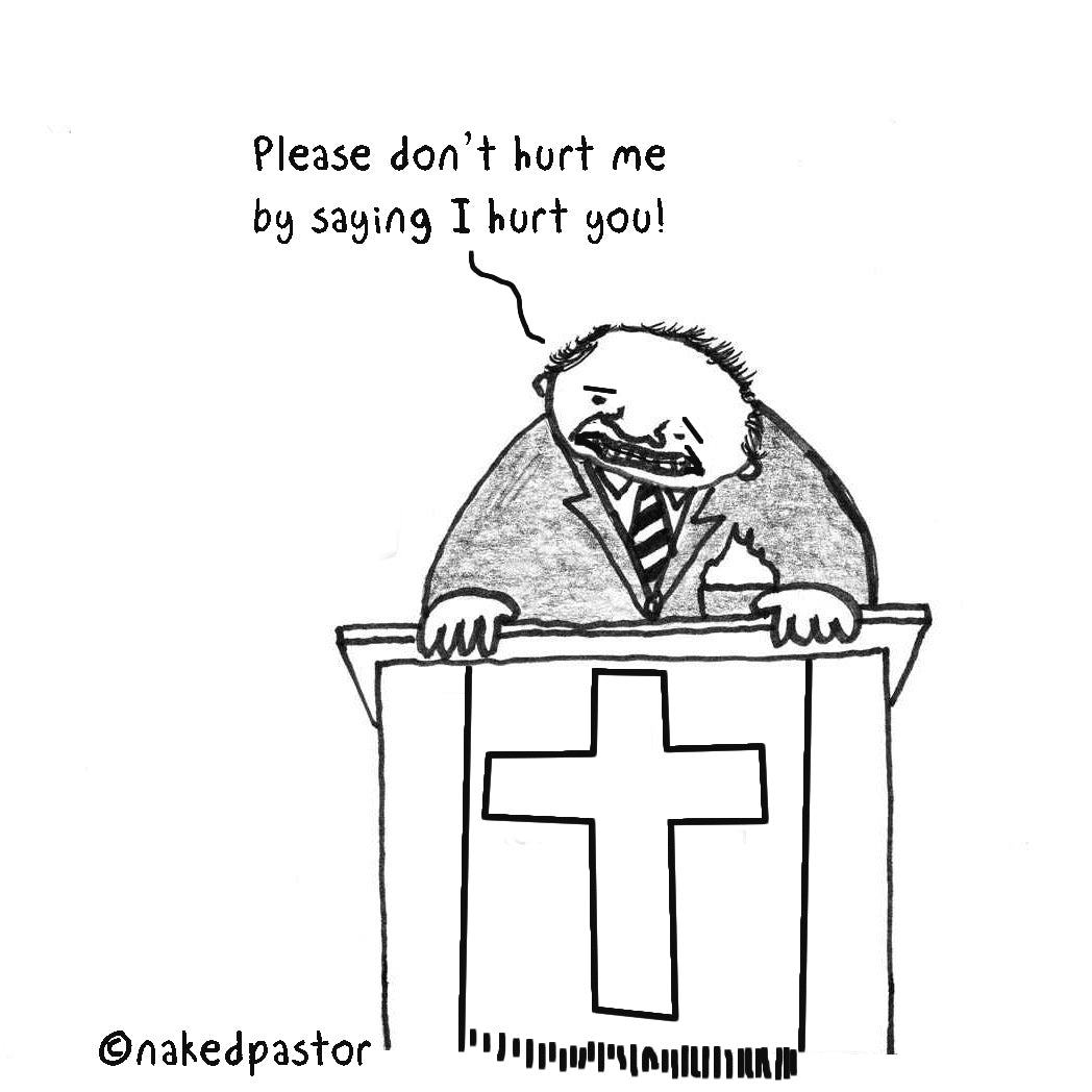 Please Don't Hurt Me Digital Cartoon - by nakedpastor