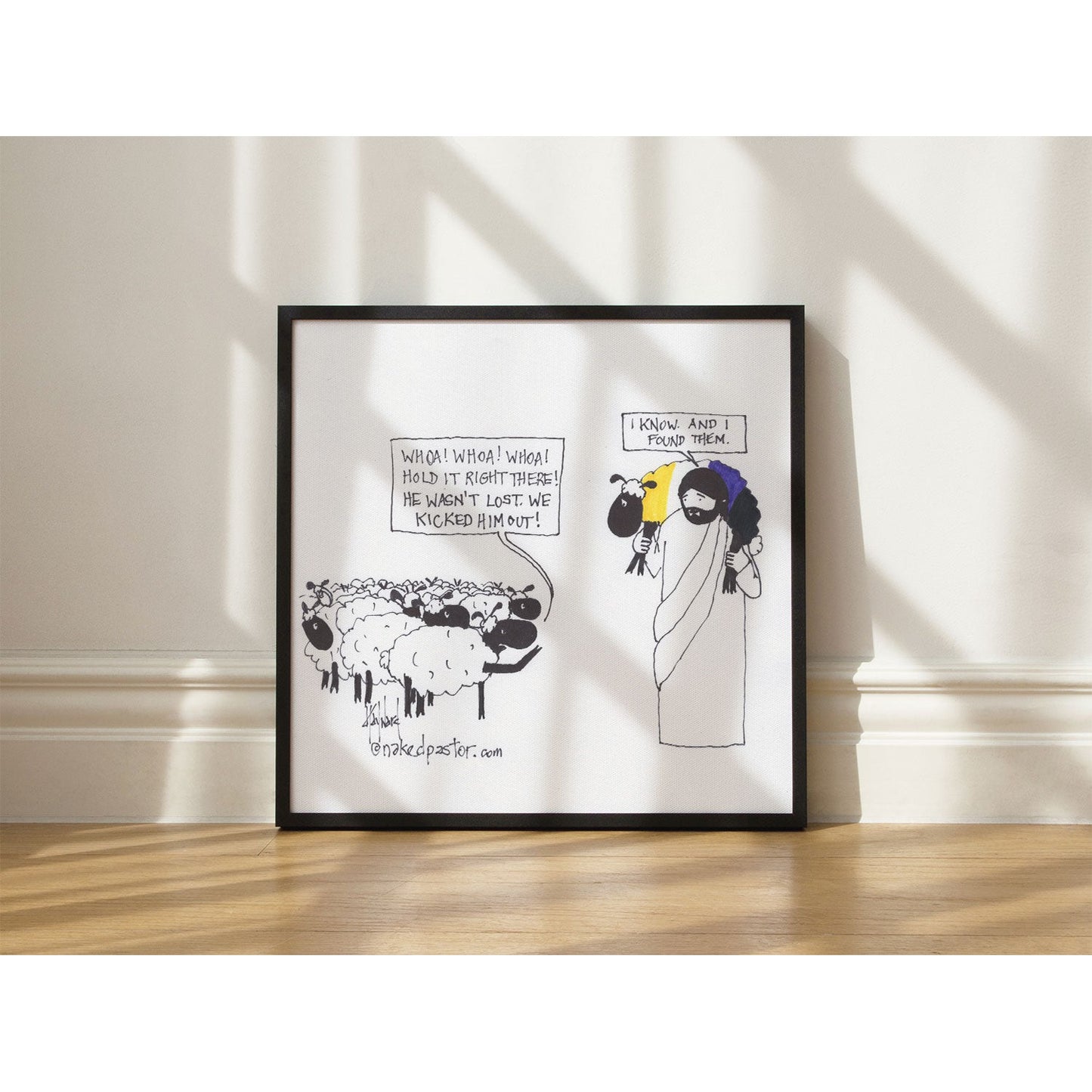 Enby Christian Not-Lost Lamb Print-Queer Christian Art Prints-nakedpastor