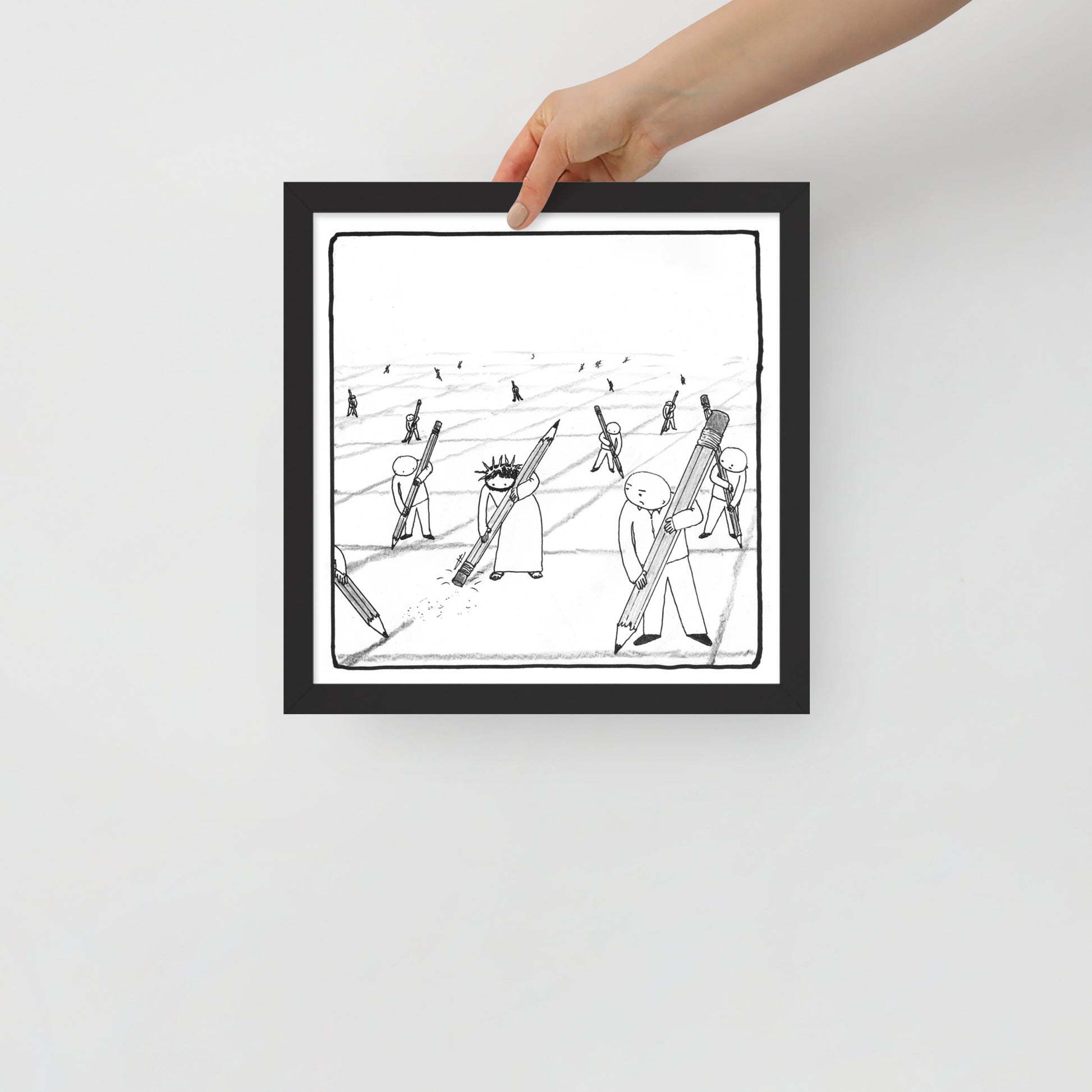 Jesus Eraser Print - by nakedpastor