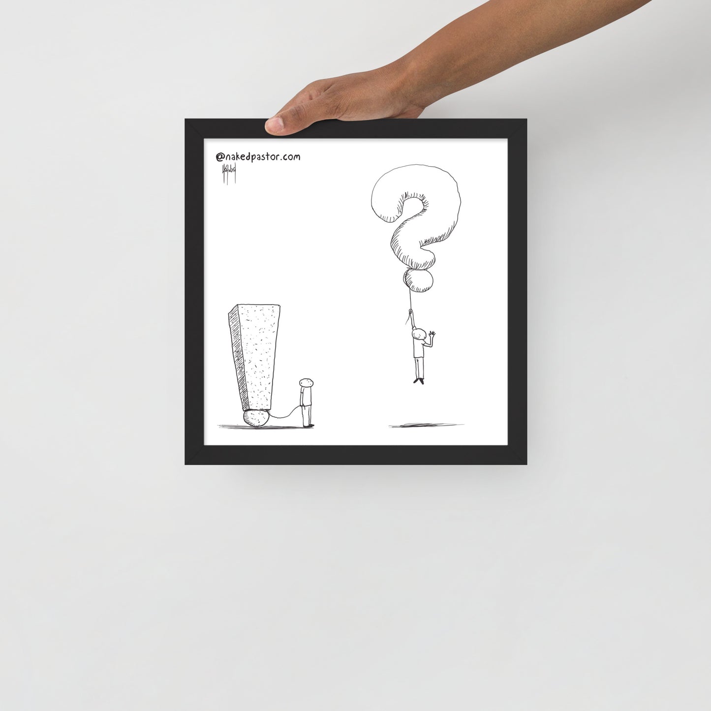 Questions Raised Print - by nakedpastor