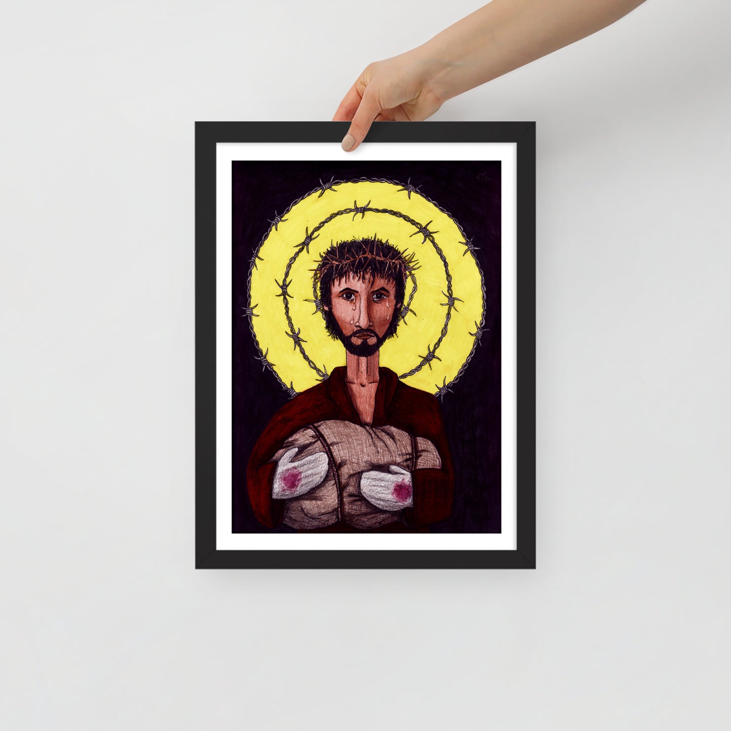 RefuJesus Image of Christ Print - by nakedpastor