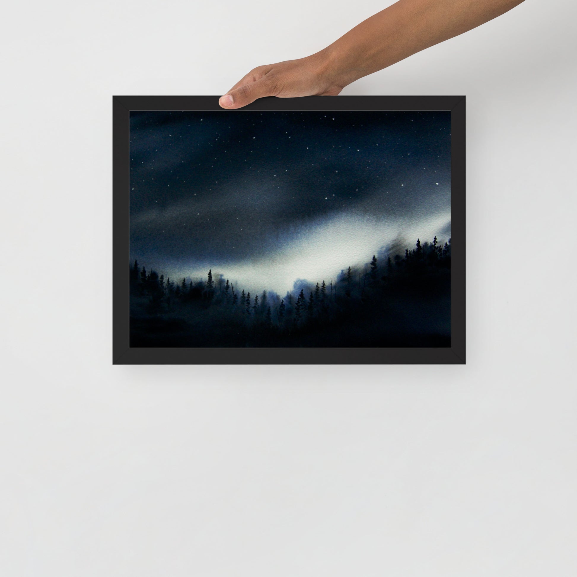 The Night is My Friend Watercolor Print - by nakedpastor