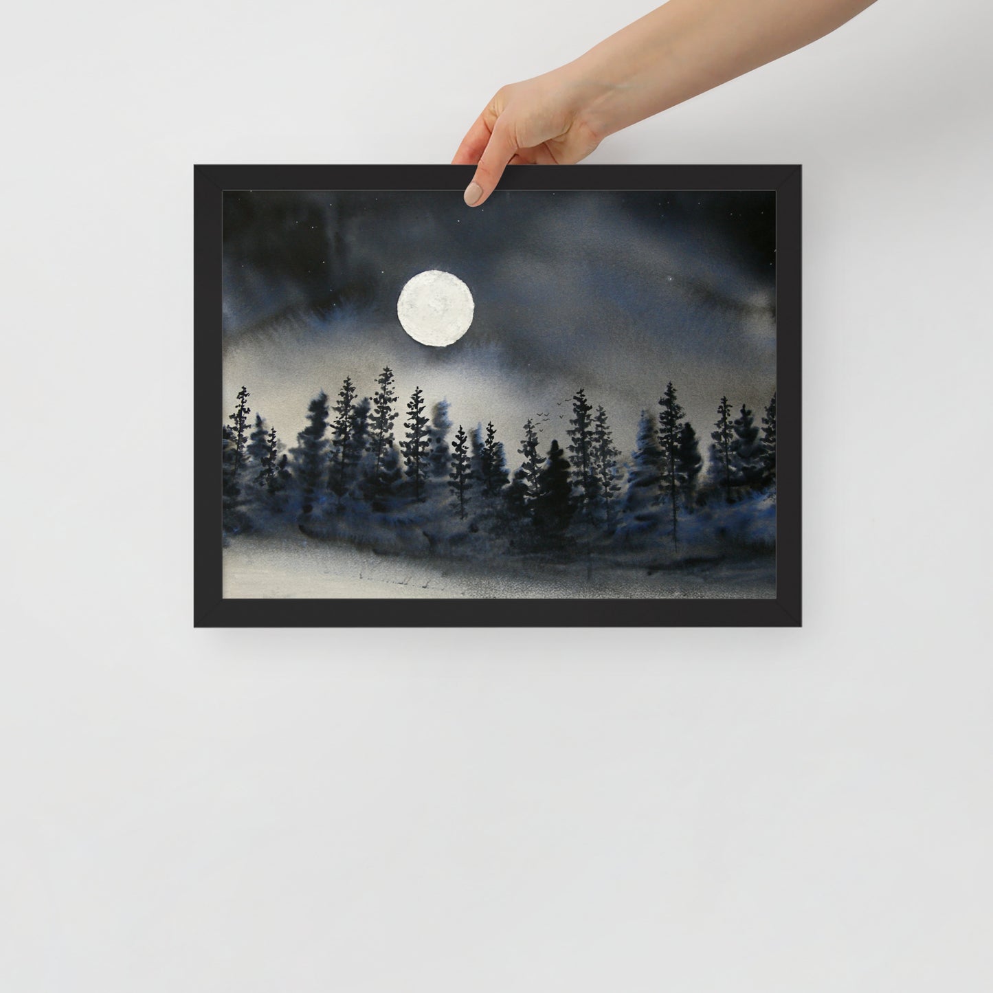 I Can Walk in Darkness Watercolor Print - by nakedpastor