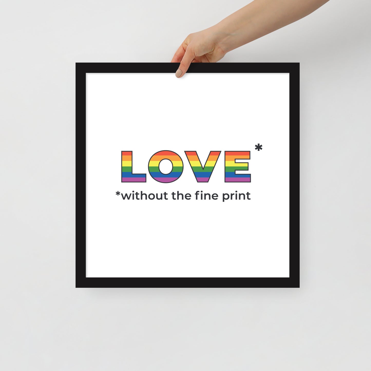 Love Without the Fine Print Cartoon Print - by nakedpastor