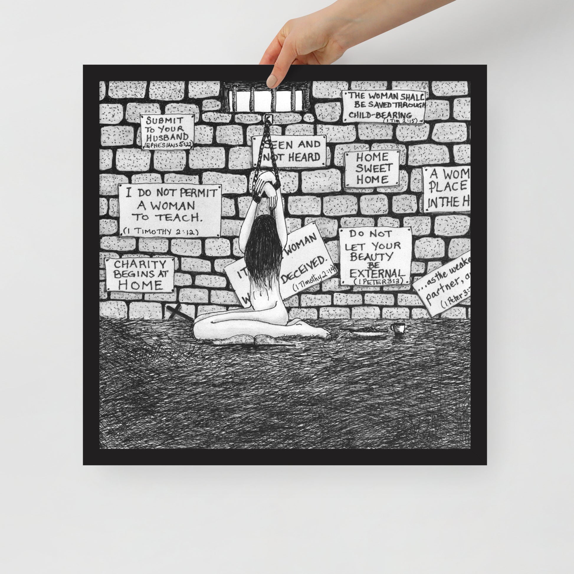 Sophia Trapped Print - by nakedpastor