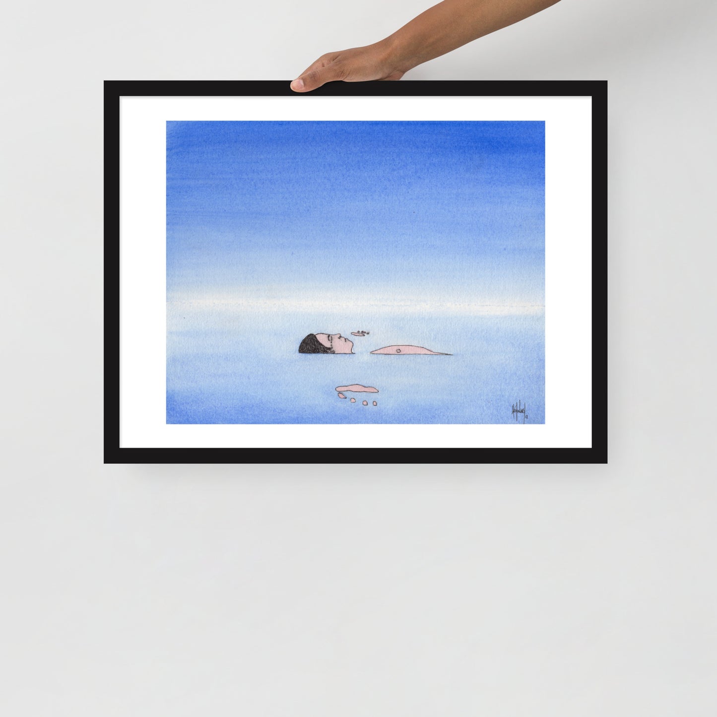 Grief Watercolor Print - by nakedpastor