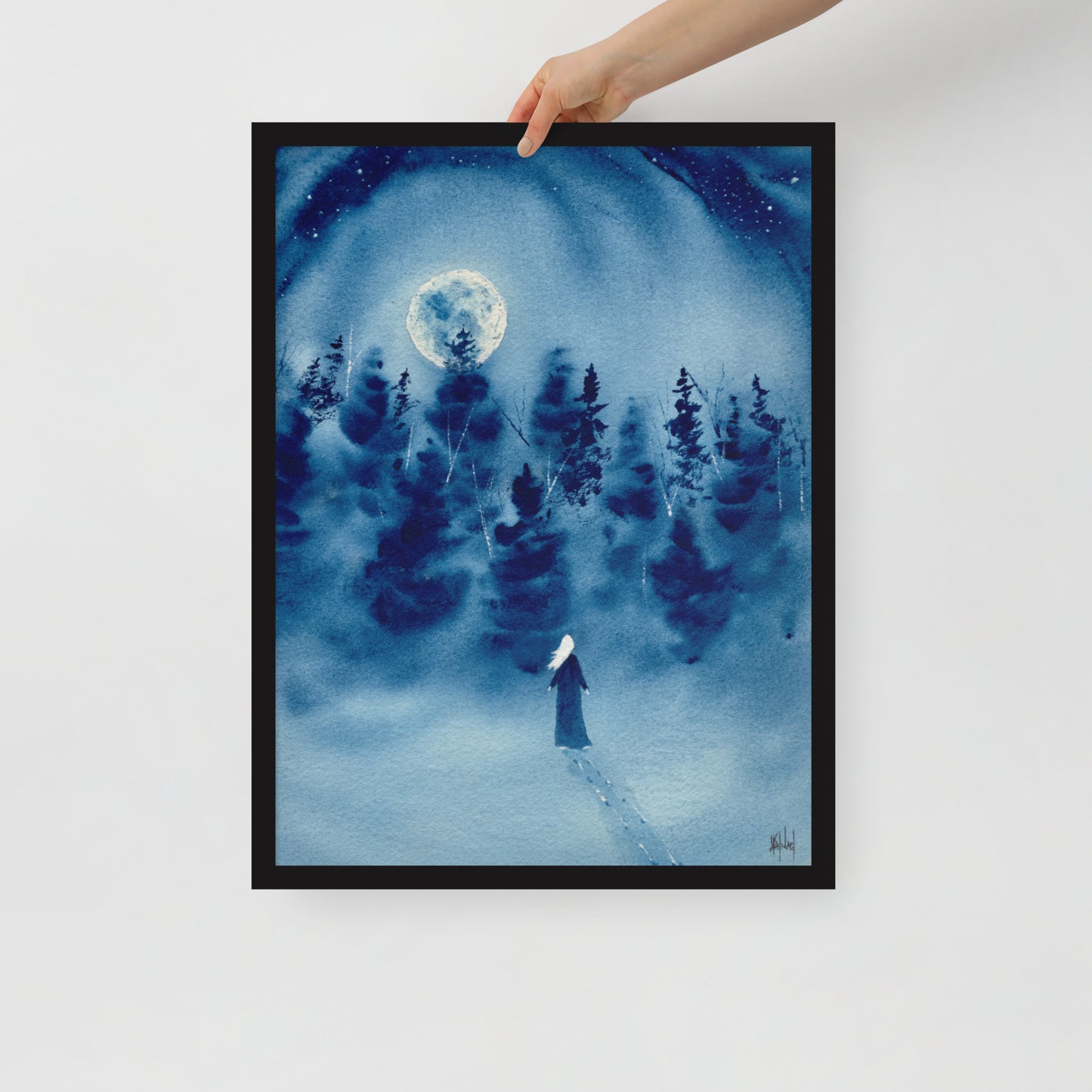 Timber Series My Strength That Is Within Me Watercolor Print