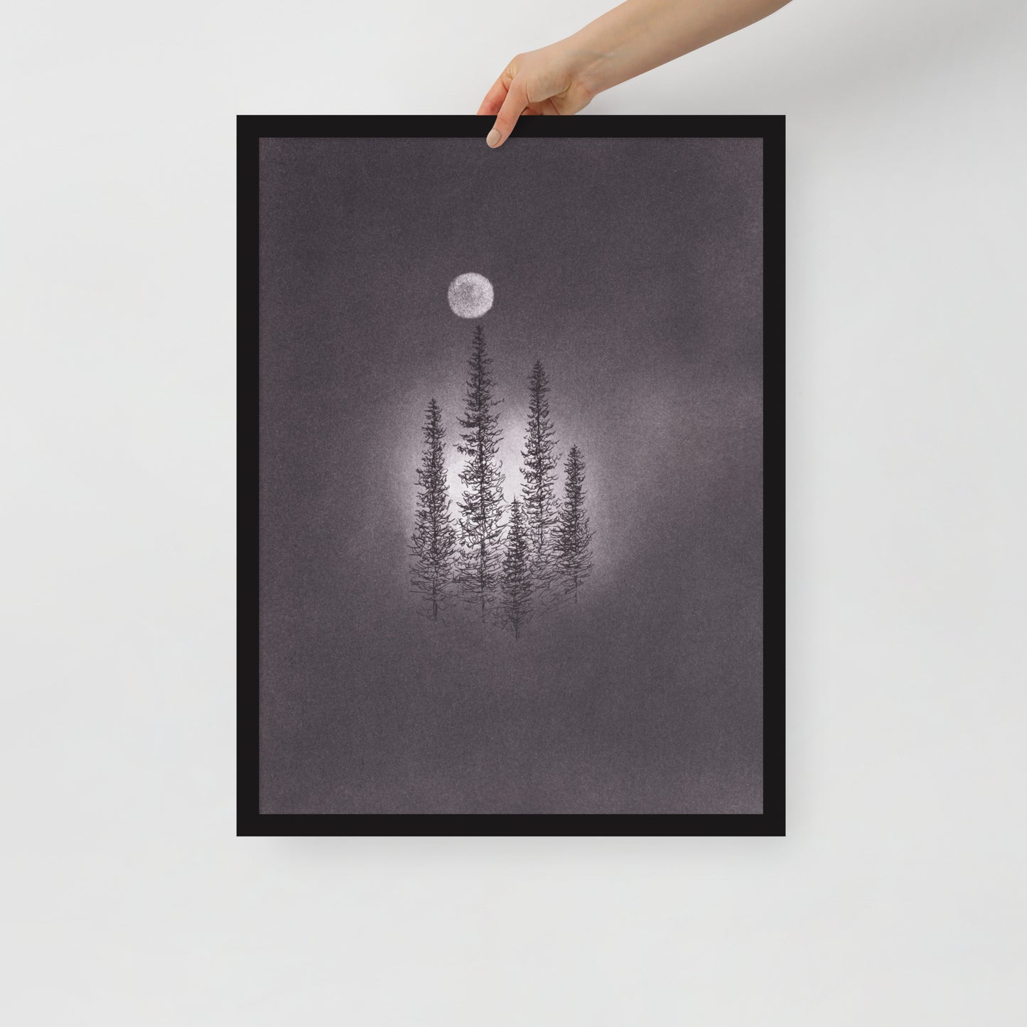 Shine On Us Charcoal Drawing Print - by nakedpastor