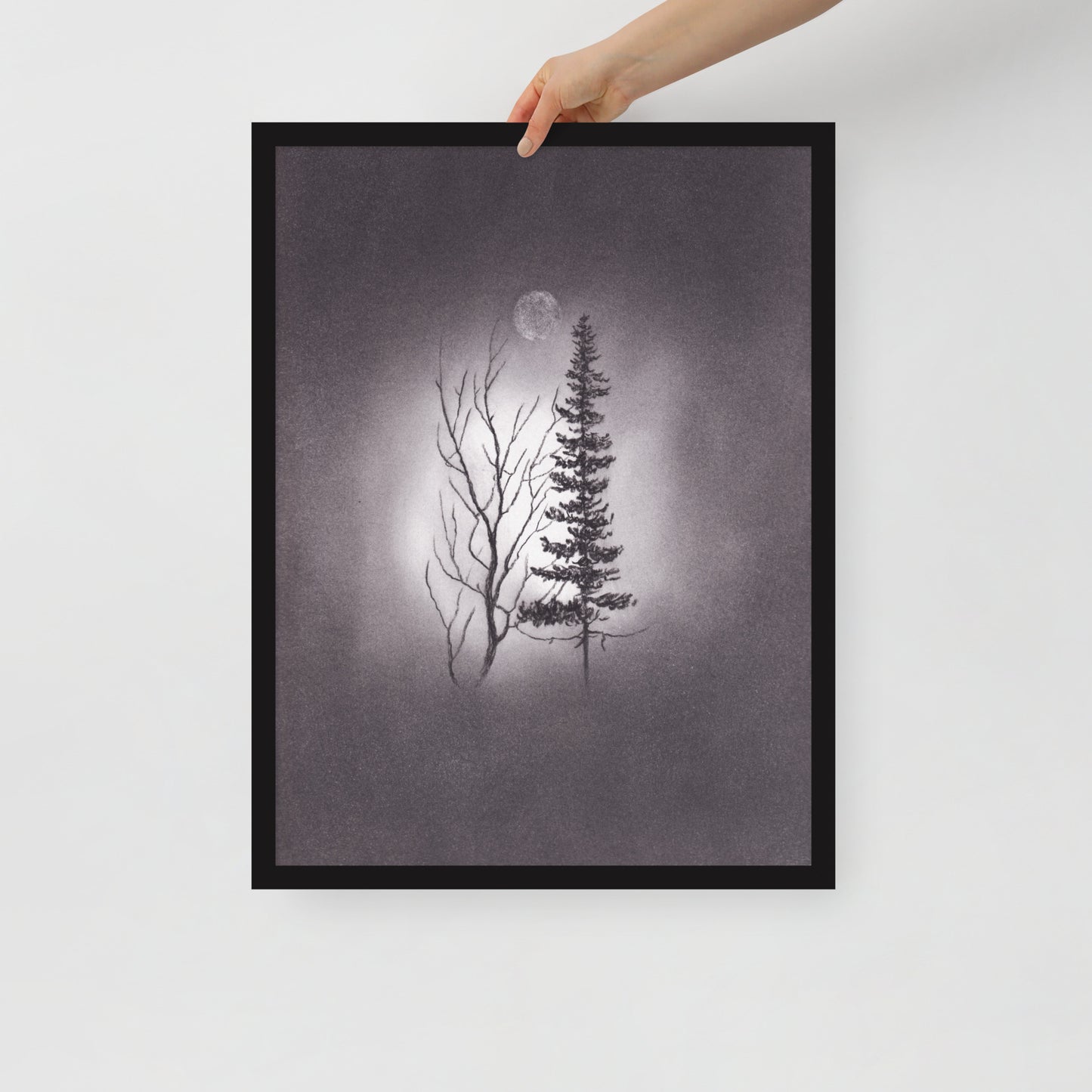 We Can Still Be Friends Charcoal Drawing Print - by nakedpastor