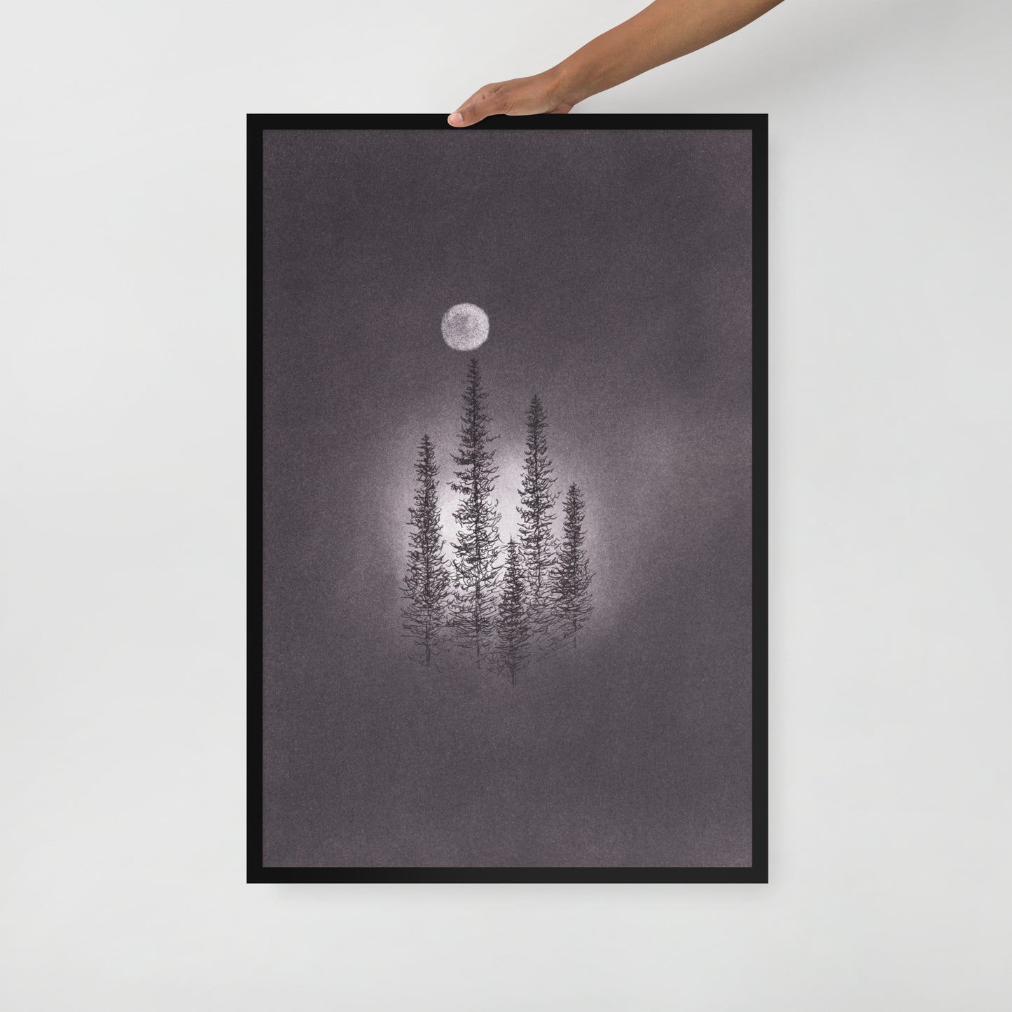 Shine On Us Charcoal Drawing Print - by nakedpastor