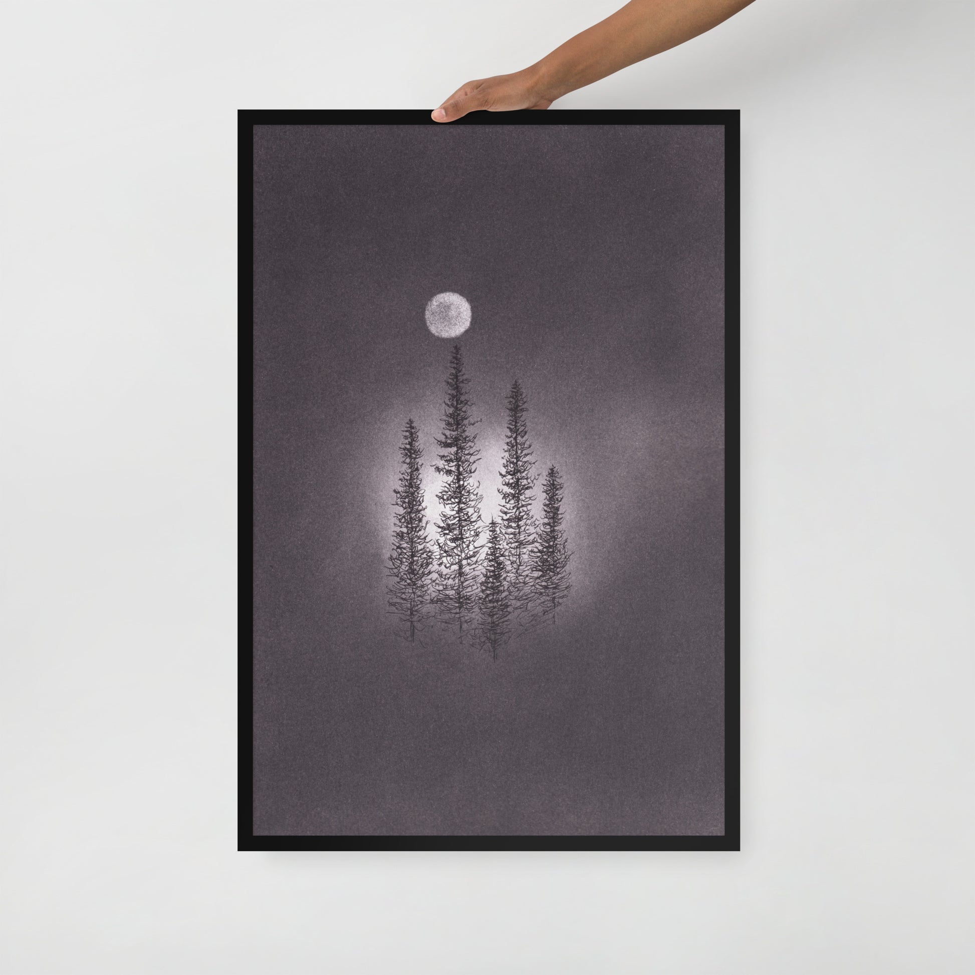 Shine On Us Charcoal Drawing Print - by nakedpastor