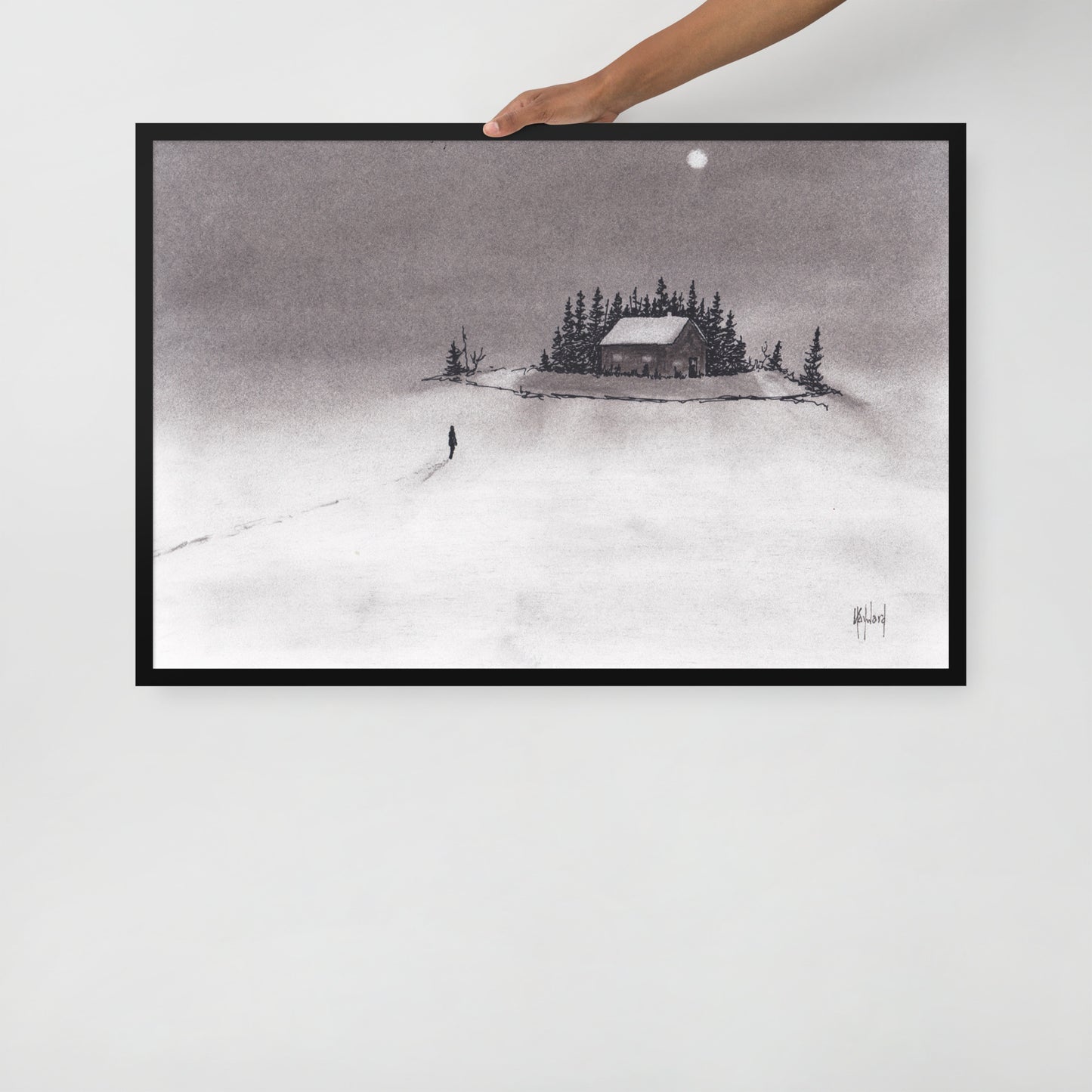 I Just Want to Come Home Charcoal Print - by nakedpastor