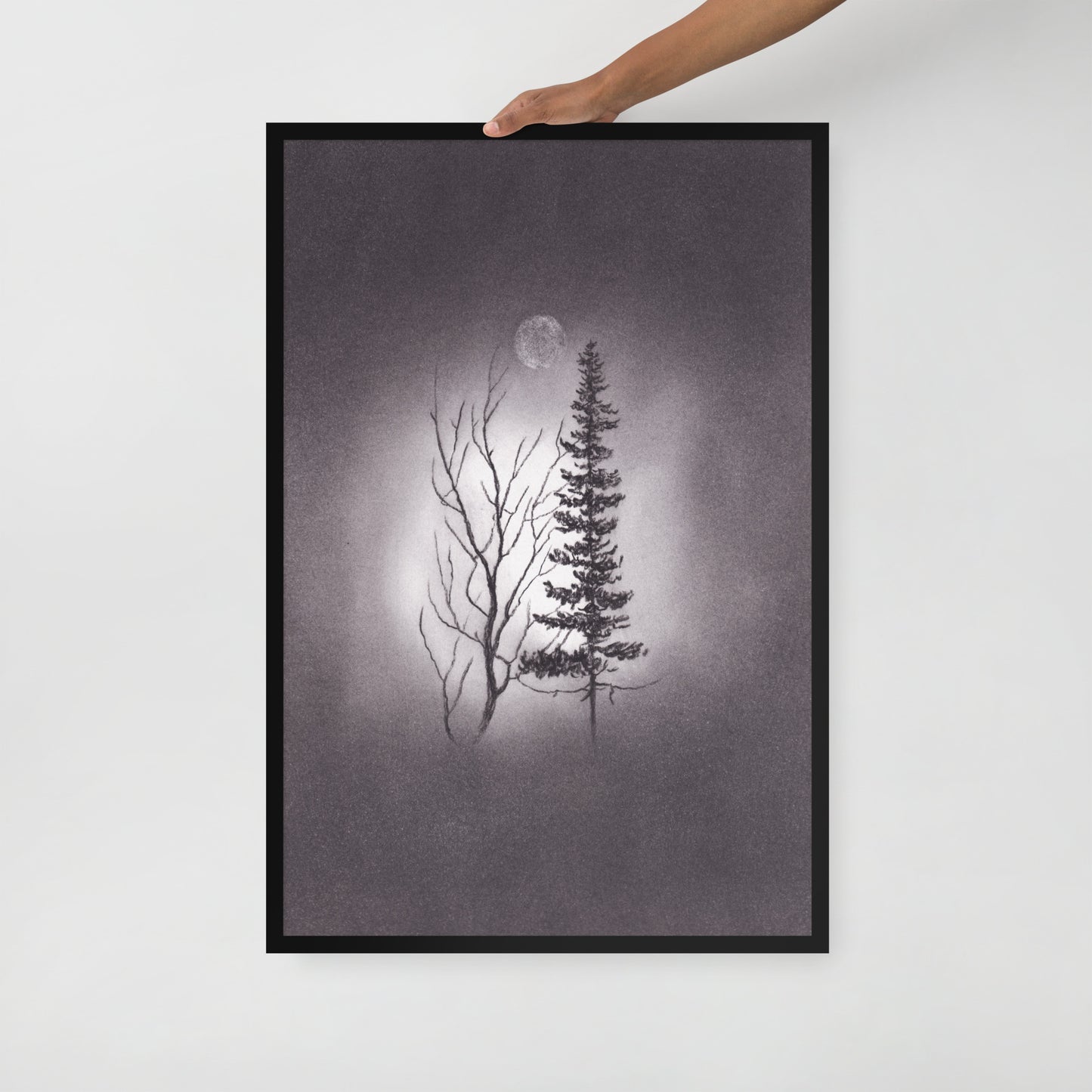 We Can Still Be Friends Charcoal Drawing Print - by nakedpastor