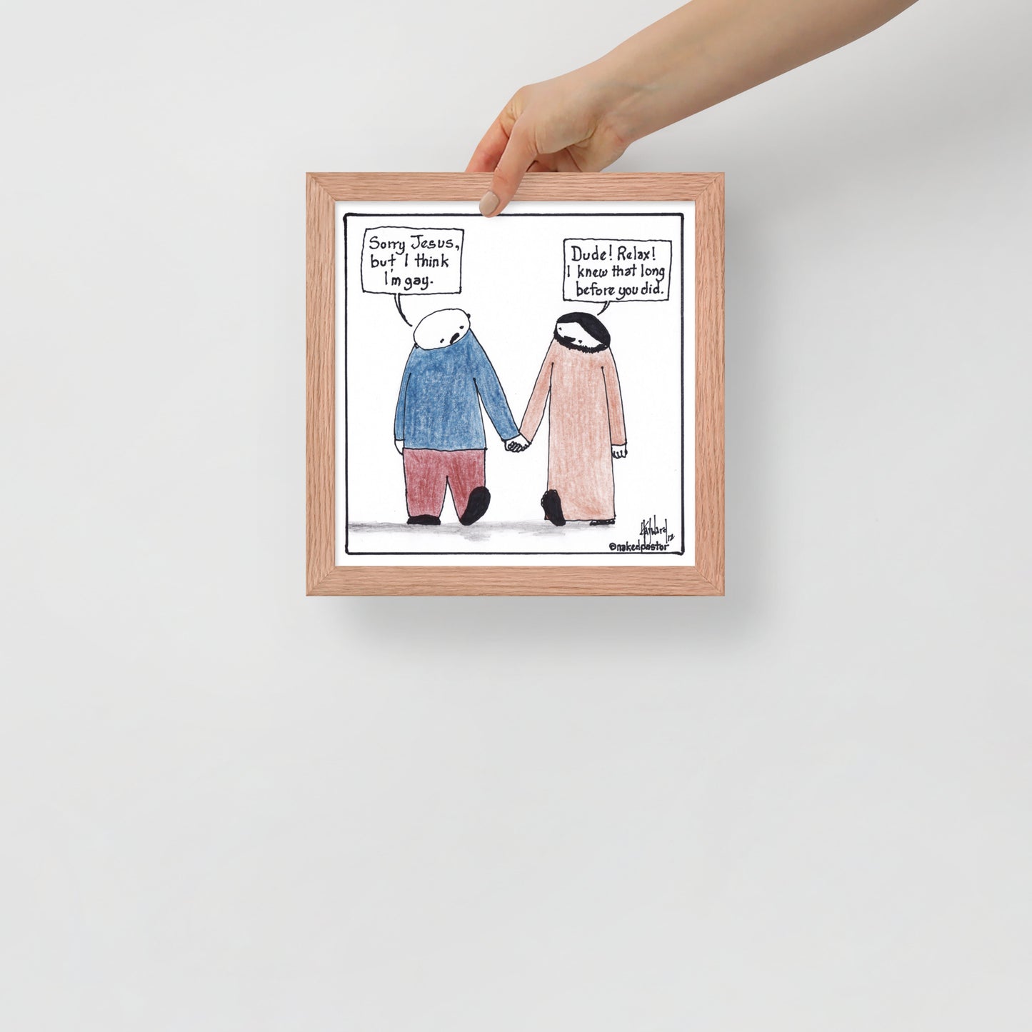 I Think I'm Gay Print - by nakedpastor