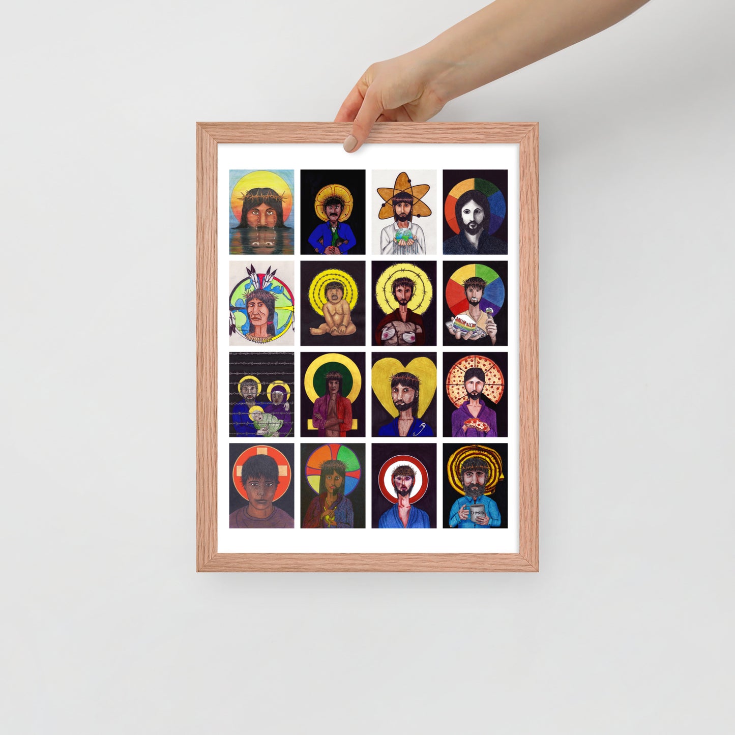 Christ Collage Print