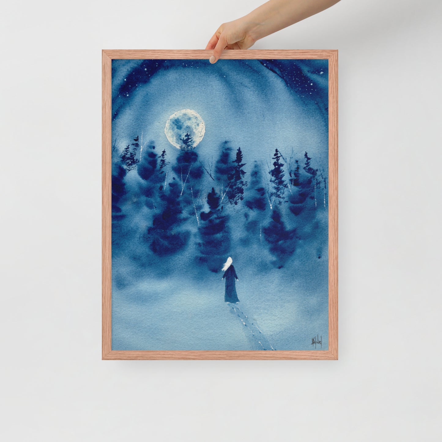 Timber Series My Strength That Is Within Me Watercolor Print