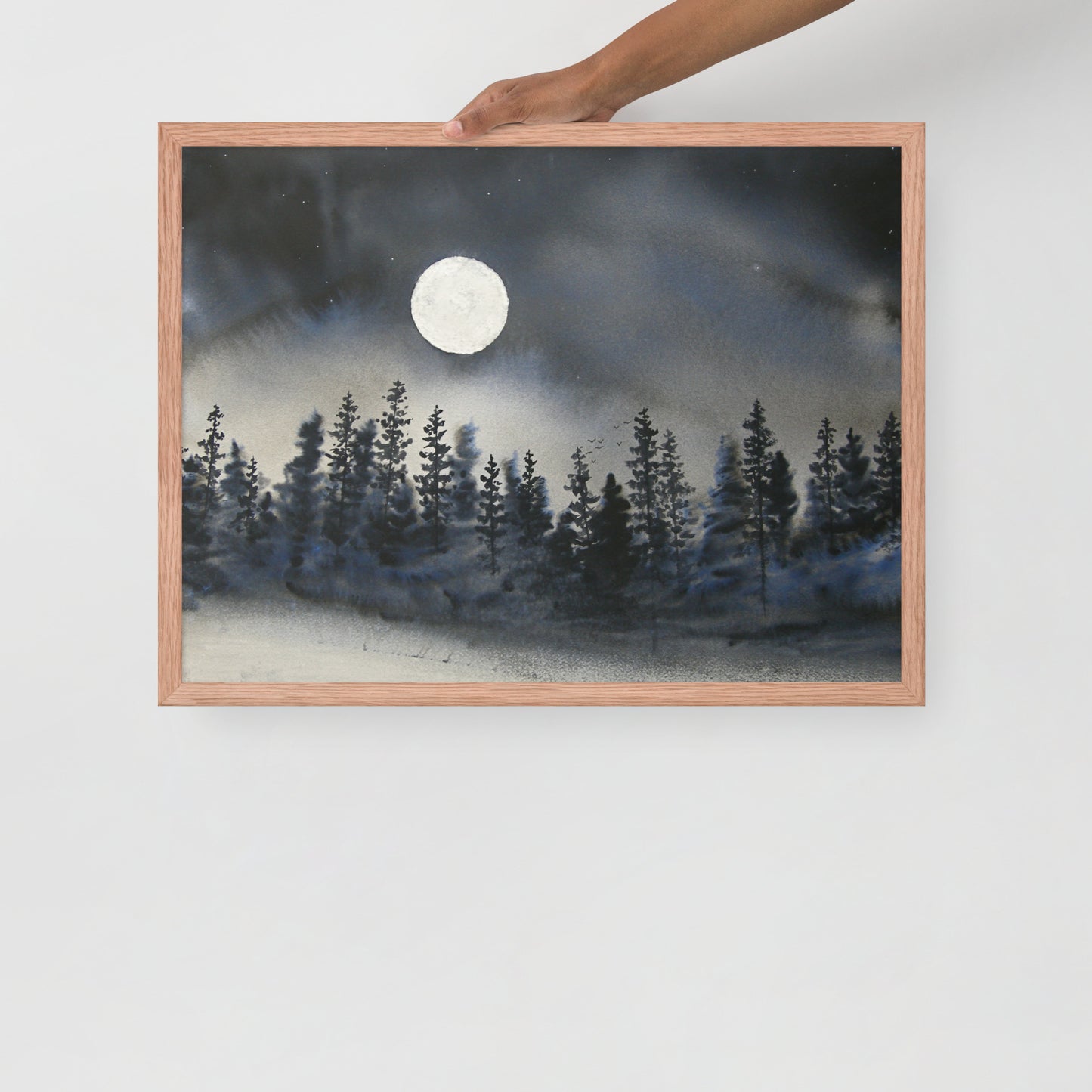 I Can Walk in Darkness Watercolor Print - by nakedpastor