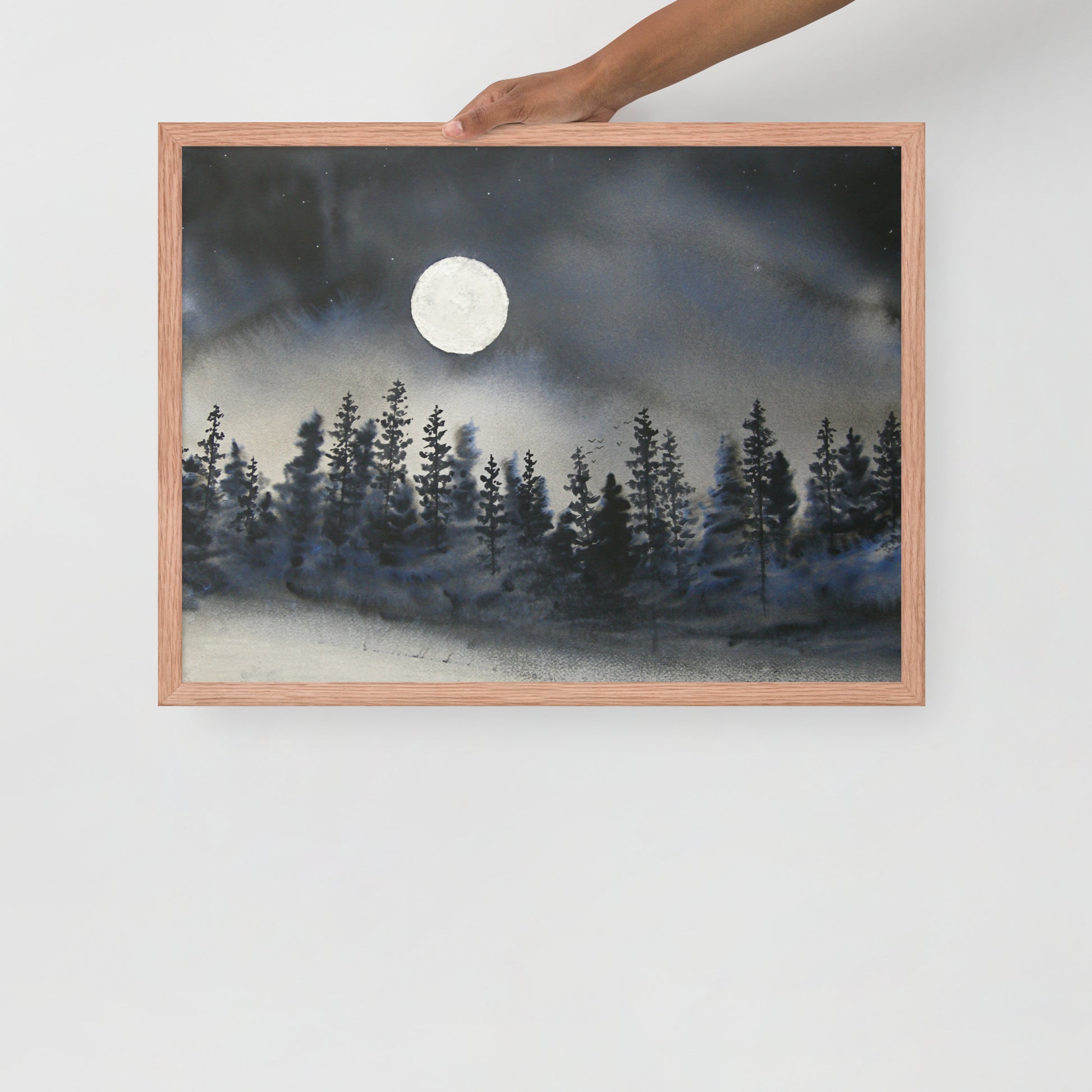 I Can Walk in Darkness Watercolor Print - by nakedpastor