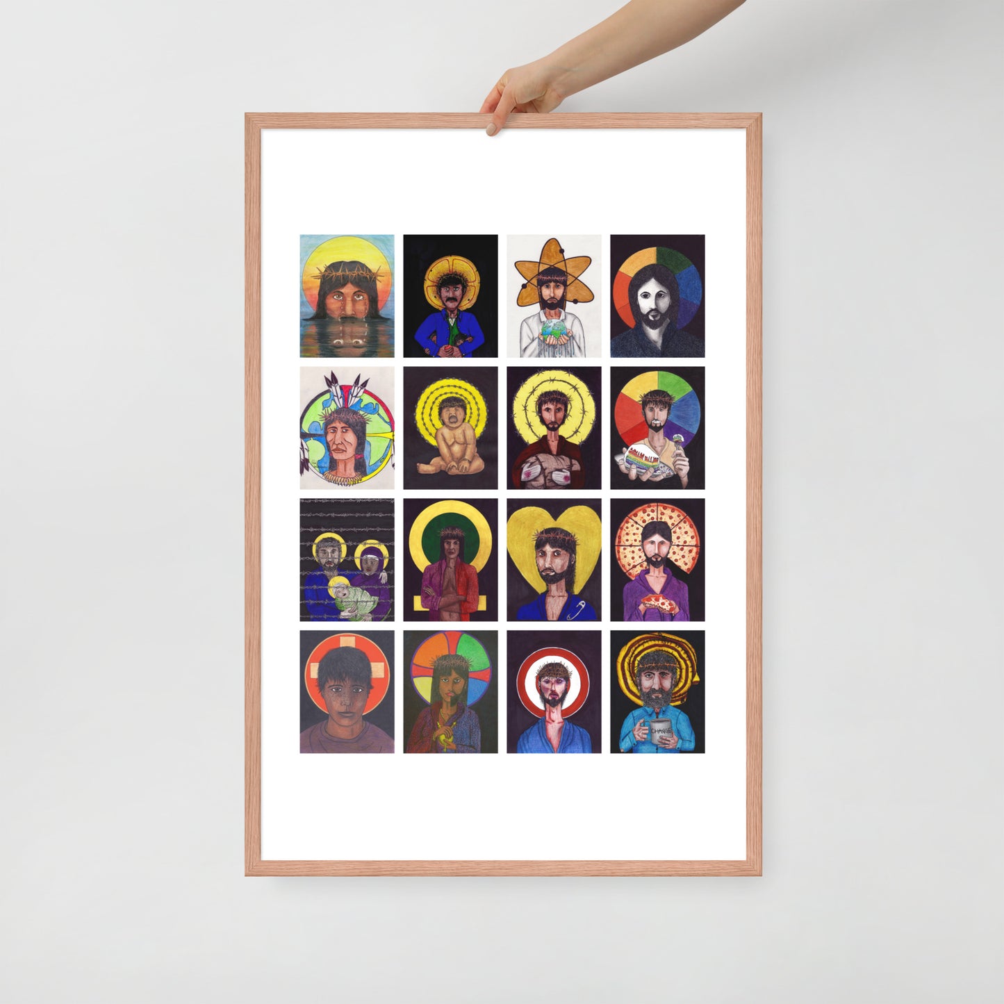 Christ Collage Print