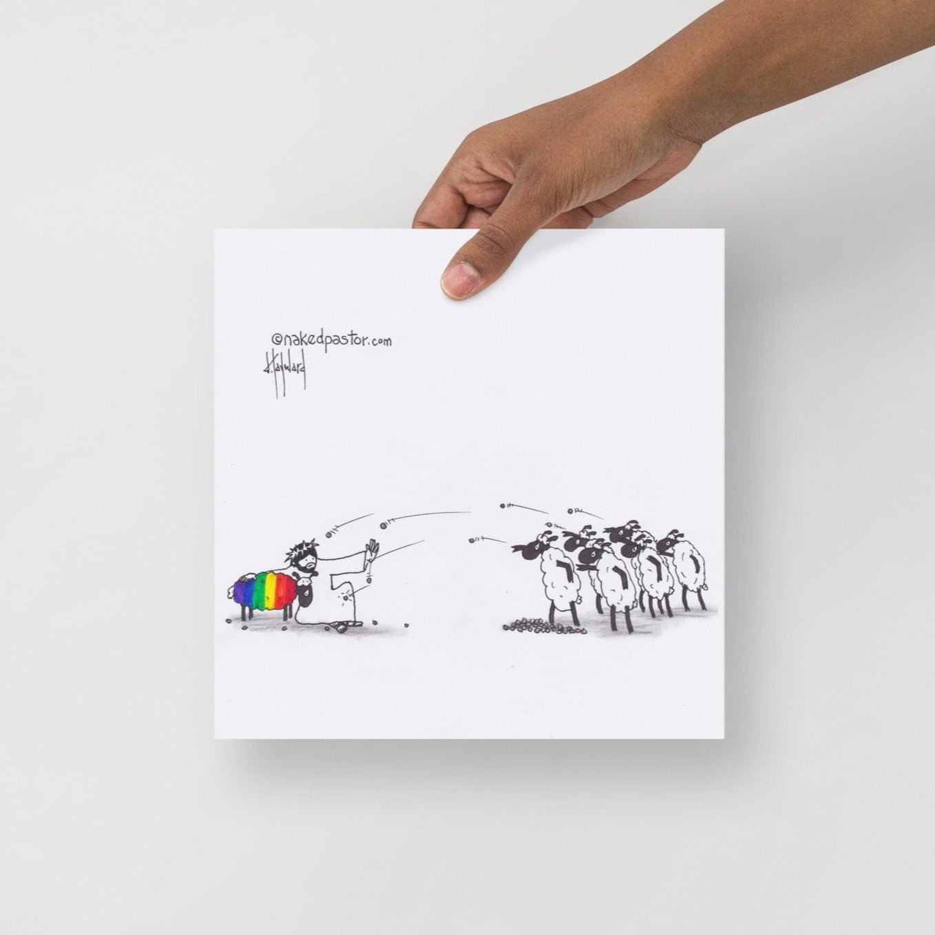 Don't Stone Others Print - by nakedpastor