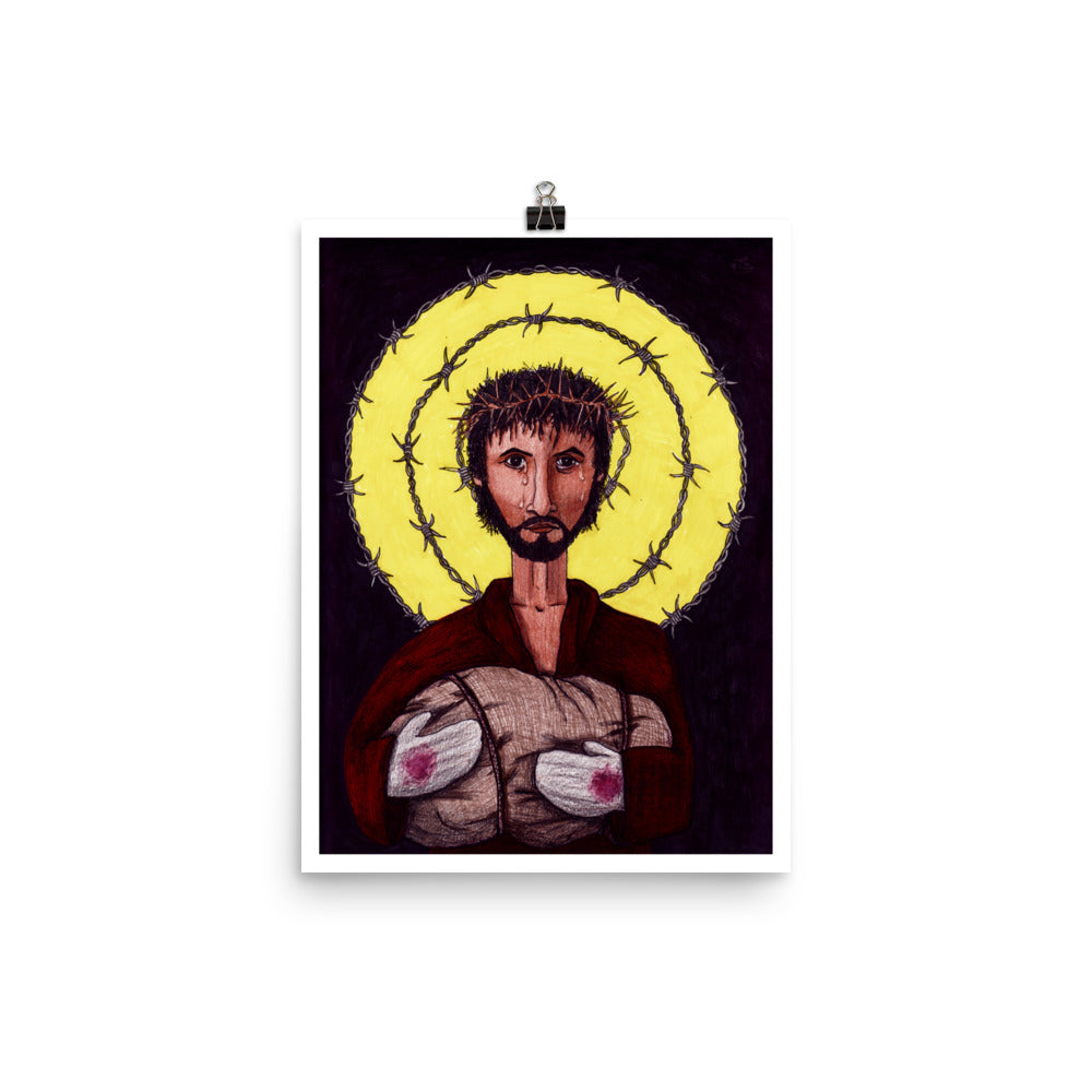 RefuJesus Image of Christ Print - by nakedpastor