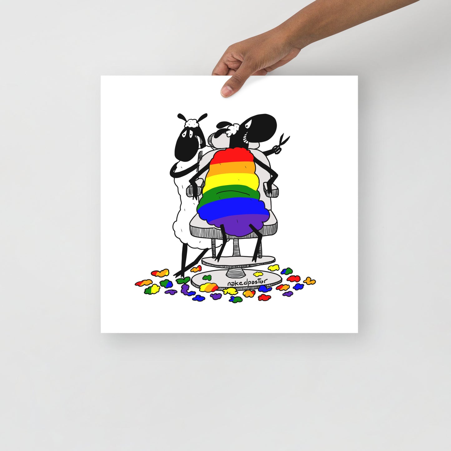 Haircut Cartoon Print - by nakedpastor