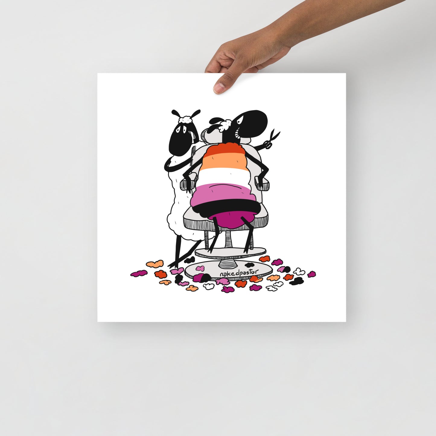Haircut Cartoon Print - by nakedpastor